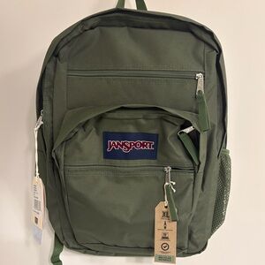 Jansport Big Student XL 19 In School Backpack Multi Zipper W/ Laptop Sleeve Amry